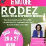 Deux conférences au salon bien-être de Rodez les samedis 26 et dimanche 27 avril 2025 à 15h