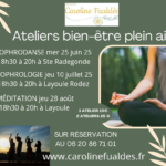 Ateliers bien-être à Layoule (Rodez, 12) été 2025 !