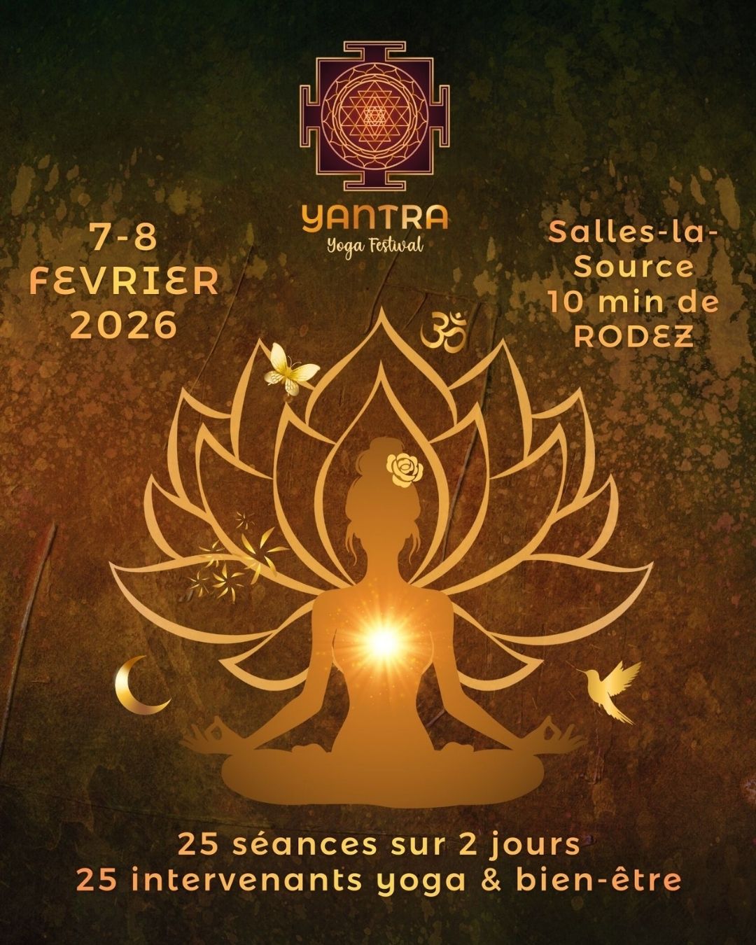 Rendez-vous au Yantra Yoga festival pour une séance de Sophro-méditation, le dimanche 8 février 2026 de 11h à 12h à Pont les bains.